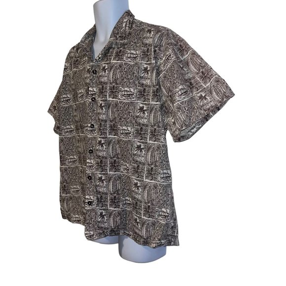 Vintage Retro Favant Hawaiian Shirt Mens XL Floral Aloha Vacation Surfboard Tiki - Picture 5 of 10